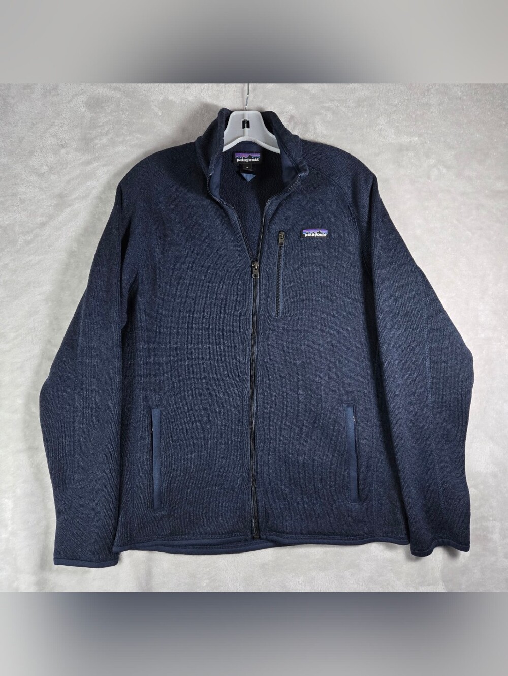 Patagonia Better Sweater Full Zip Jacket Womens Size Medium M Fleece Navy Blue